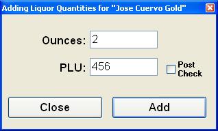 Liquor Quantities 29 The link between Aldelo POS and any liquor dispensing system is the number the liquor system assigns to a particular quantity of liquor.