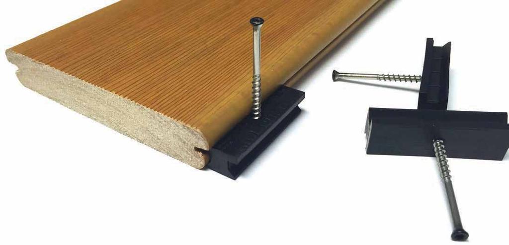 DuraLife Decking saves you time and money with our unique PRE-LOADED clip system which means there are no visible screws or nails on your finished deck and ensures you