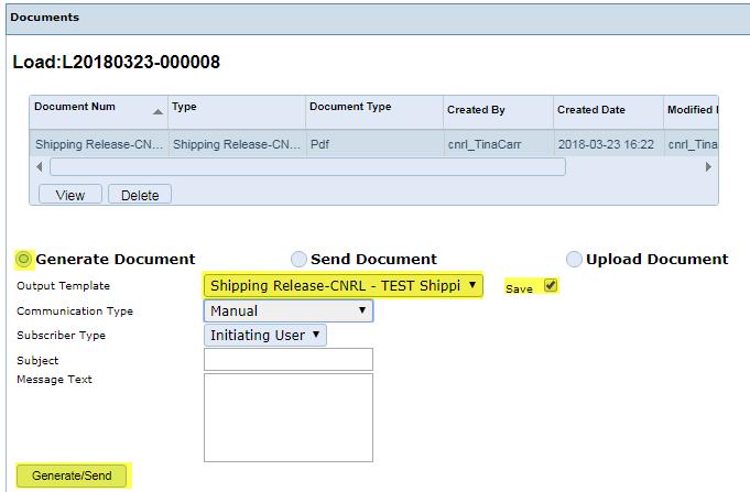 HOW TO GENERATE A DOCUMENT TO THE LOAD: For packing lists and custom documents: 1. Click on Carrier Portal 2. Click on Load Tender 3. Search your Load Number or Click in Search field and hit enter. 4.