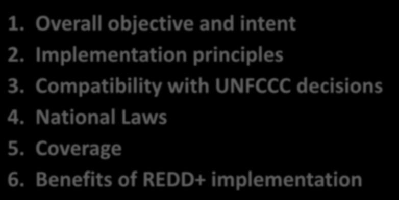 India s draft national REDD+ policy and Strategy: (2014) 1. Overall objective and intent 2.