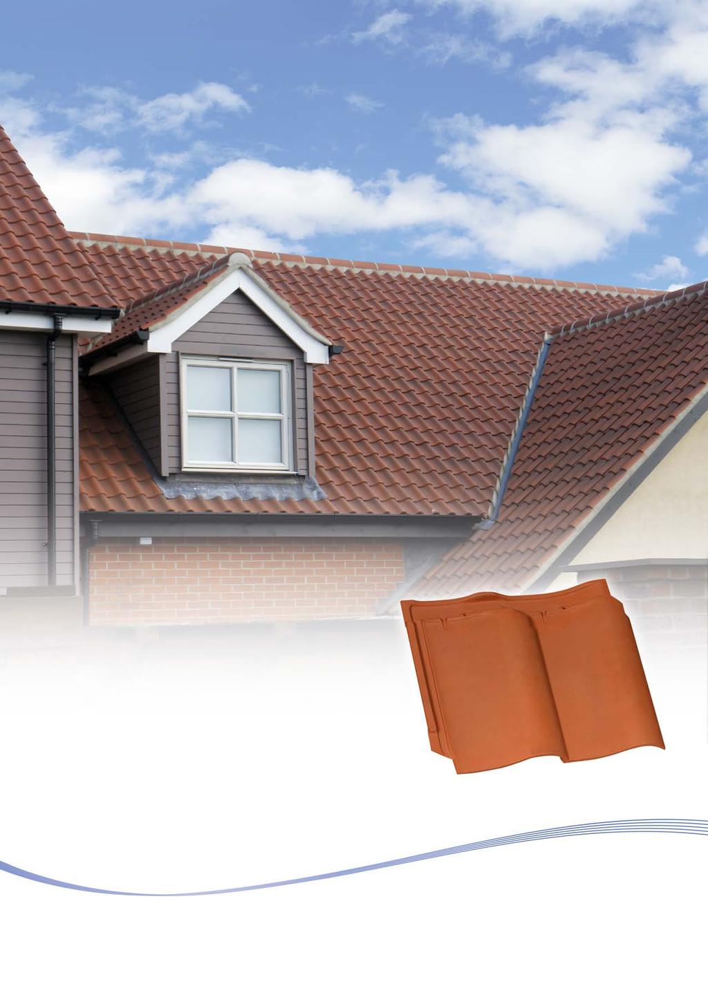 The IMERYS DOUBLE PANNE S Clay PANtile A classic appearance with economical coverage Uniclass Cl/SfB L5211 (47) Ng2 Economical 10m² coverage Low roof pitch