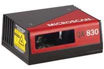 QX-830 Compact laser scanner features QX Platform, industrial connectors, and optional embedded Ethernet protocols.