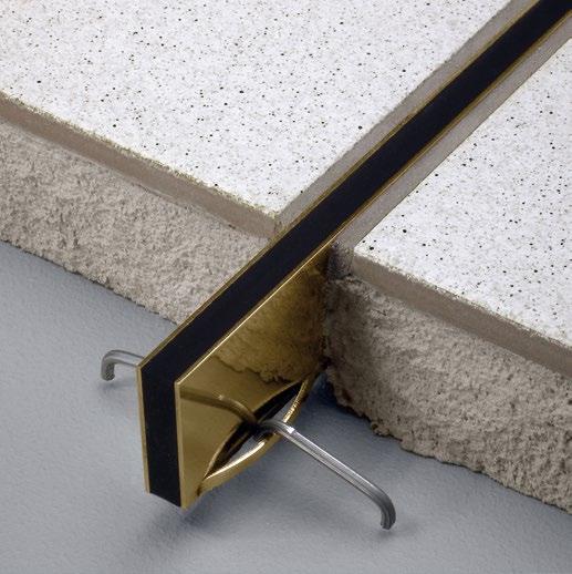 an extremely stable connection. The profiles can be installed with or without screed anchors depending on the application area.
