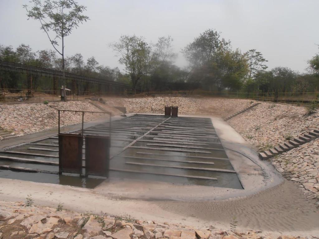 7. Construction of Settling tank Built ahead of ETP-I, to contain the water.