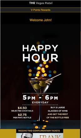 between 4pm and 6pm THEN send Happy Hour Promotion
