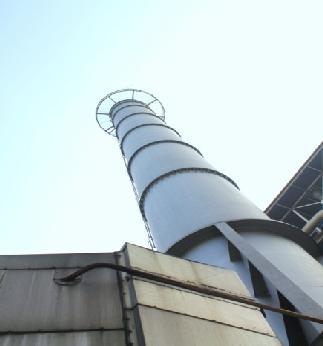 2.4.9 Chimney: A chimney is equipment which helps to venting hot flue gases and smokes from boiler to the outside in atmosphere. Flu gas in the power plant produced in burner.