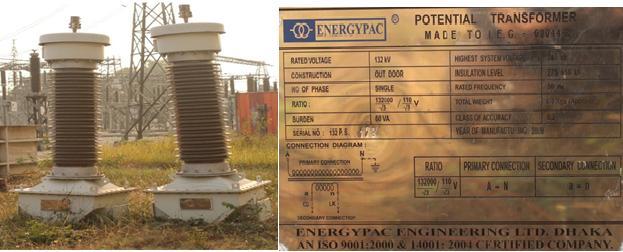 The output of the secondary of the potential transformer is always 110V.