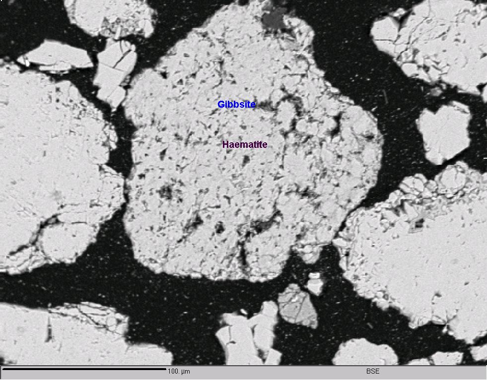I. Case Study: It is impossible to reduce alumina by physical processes of separation (BSE) image