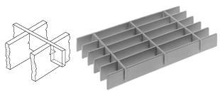 STEEL GRATING Type DTG -Steel Dove Tail Product Specification Guide Type "DT" steel gratings have deep rectangular cross bars and are manufactured by inserting pre-punched bearing bars and cross bars