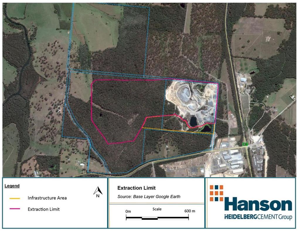4 Proposed Project Approval for the current operations at Sancrox Quarry was granted by PMHC in 1998.