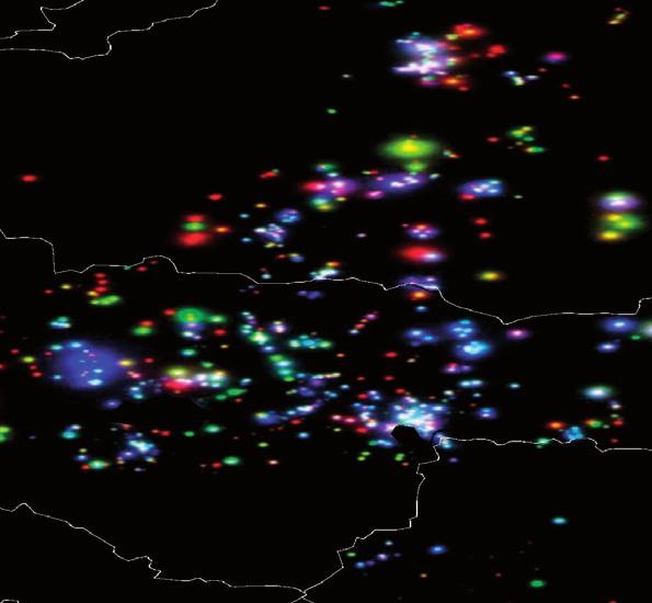 A lot of gas is flared in developing countries where you don t have any infrastructure to use the gas. Bent Svensson, World Bank economist Night-time satellite photo of flares in Russia.