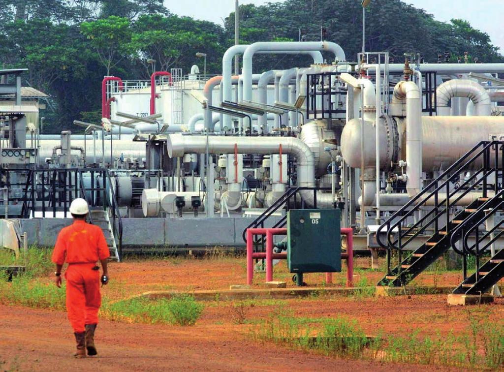Equipment added at Shell-Gabon s Rabi oil field re-injects gas that would otherwise have been flared.