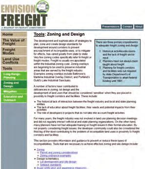 TABLE 1 Conflicts Between Freight and Other Land Uses Dwelling units (residential, motels, etc.); educational (childcare, schools, colleges, etc.