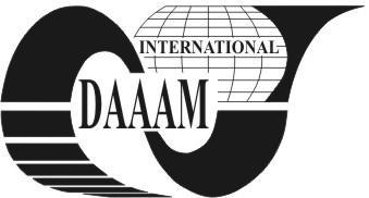 Annals of DAAAM fo 2012 & Poceedings of the 23d Intenational DAAAM Symposium, Volume 23, No.1, ISSN 2304-1382 ISBN 978-3-901509-91-9, CDROM vesion, Ed. B.
