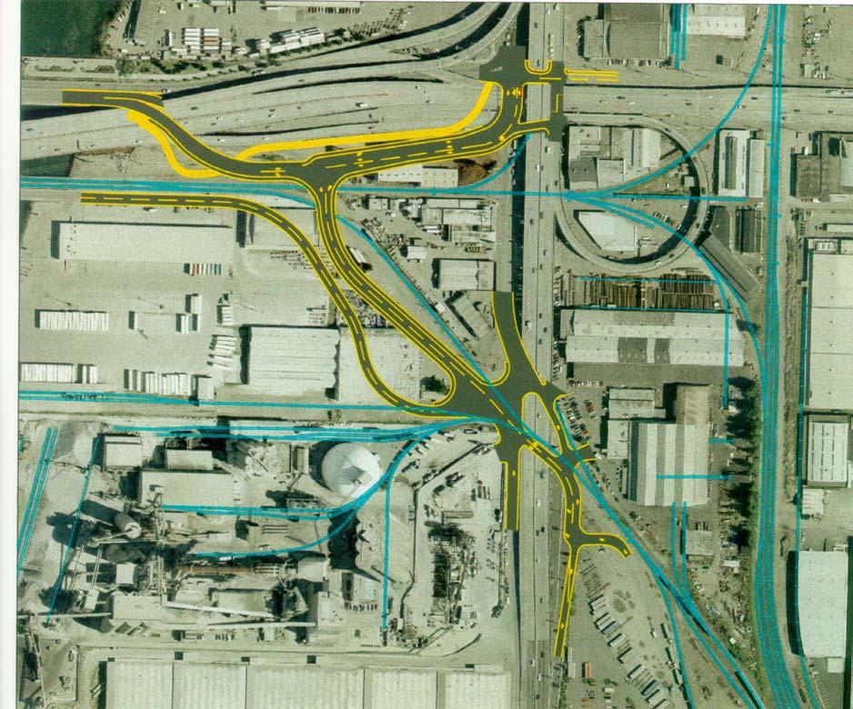 East Marginal Way Grade-Separation Project The Port of Seattle has proposed construction of a new structure south of S Spokane Street to separate through vehicular traffic on East Marginal Way from
