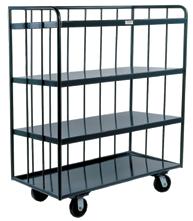 (padlock not included) TRUCKS Security, mesh stock & portable 6 x 2 phenolic bolt-on casters; (2) swivel and (2) rigid Optional shelves available as accessories Overall Dim:WxDxH (In.) Ship Wt.