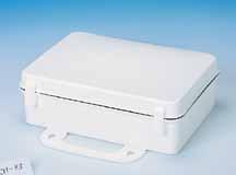 FIRST AID KIT BOXES Polypropylene Plastic UNIT KITS 10P Polypropylene First Aid Kit Box (Empty) Durable one piece polypropylene plastic construction Available with or without gasket Holds 10 standard
