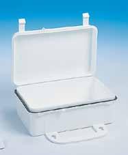 grip combination handle/hanger is attached Sold without contents Color: white 525G-43 Description Overall Dim:WxDxH (In.) Capacity (Units) Carton Pk Ship Wt.