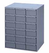 DRAWER CABINETS cabinets WITH 2 3/4 high DRAWERS 013-95 12 Drawer Cabinet Prime cold rolled steel construction High density drawer cabinet; easy to store large quantities of small parts Drawers