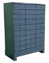 DRAWER CABINET SYSTEMS WITH 3 1/2 High Drawers 30 Drawer Cabinet System (3-1/2 High Extra Large Capacity Drawers) Prime cold rolled steel construction High density drawer cabinet; easy to store large