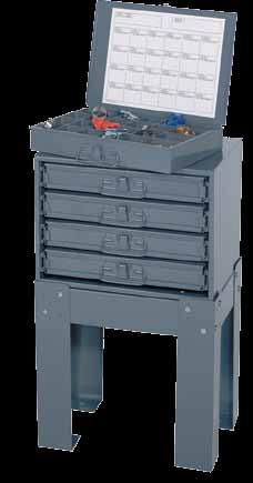 intended Positive closure feature keeps trays from sliding out unintentionally Compartment boxes can be easily removed for