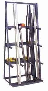 SPECIALTY STORAGE Rod & Bar Racks Welding Rod Cabinet All steel construction (6) compartments; 5-1/4 W x 18-3/8 D x 4 H Holds welding rod up to 18 long Shipped fully assembled Dim: WxDxH (In.