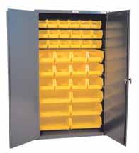 with 2 keys and 5/16 diameter lock rods Cabinet ships fully assembled 3602-BLP-36-95 Overall Dim:WxDxH (In.) Bin Dim:WxDxH (In.) Ship Wt. 3602-BLP-36-95 36 x 18 x 72 (18) 6 x 11 x 5 355 lbs.