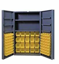 CABINETS With Hook-On bins & adjustable Shelves JC-137-3S-95 DC48-842S6DS-95 DC48-128-4S-95 48 Wide Cabinet with 84 Bins, 2 Shelves & 6 Door Shelves (4 Deep Box Door Style) Overall Dim: Bin Dim: