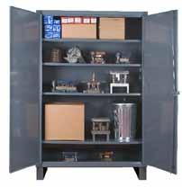 CABINETS WITH adjustable Shelves 36 /48 /60 W x 24 D x 78 H Extra Heavy Duty Lockable Storage Cabinets (Flush Door Style) Extra Heavy duty all welded 12 gauge steel construction Choose from 36, 48 or