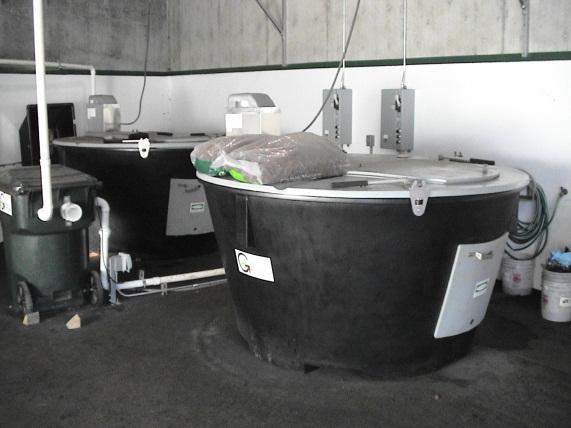 Odor Control Process air collected from the Earth Tub headspace is blown thru a biofilter container to remove odors