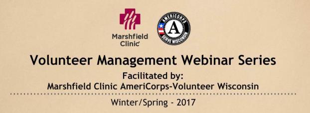 Volunteering matching website Marshfield Clinic