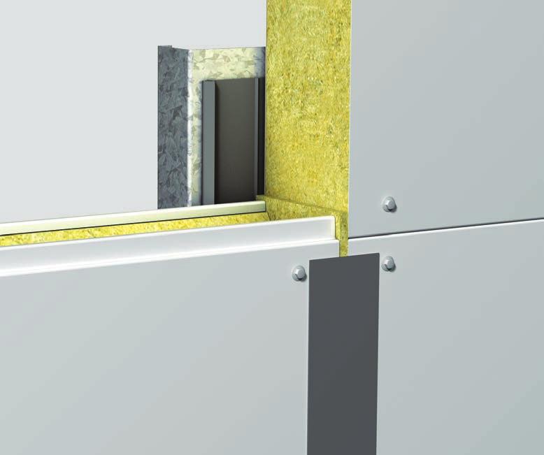 standard details I 14. Fill the gap between panels at the vertical joints with mineral wool insulation (minimum 23 kg/m 3 density). 15.