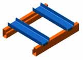 Safety Bars prevent spreading on extra wide racks under heavy loads.
