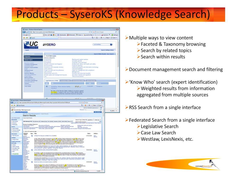 Related Topics: Once a search has returned results, the concept engine extracts terms that appear more often in the results than in the rest of the index.