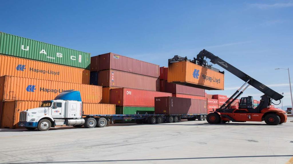 Container Yard 246 TEUs received per week Digital logistics: Container