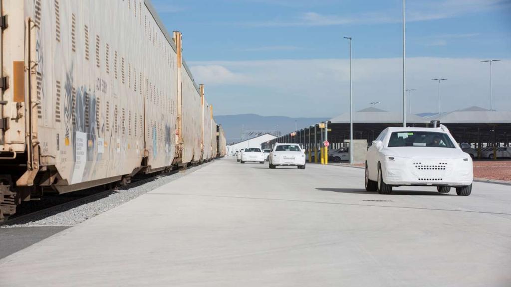 FBU Yard Train loading 580 vehicles loaded in railcars per day Digital