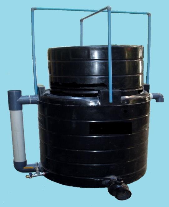 75 m 3 gas holder Capacity: up to 5 kg kitchen waste, daily.