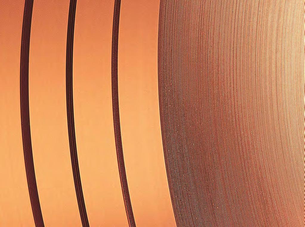 Cable Strips KME is the leading manufacturer of copper and copper-alloy precision cable strips which are used throughout the world in the production of cables for telecounications, high-frequency