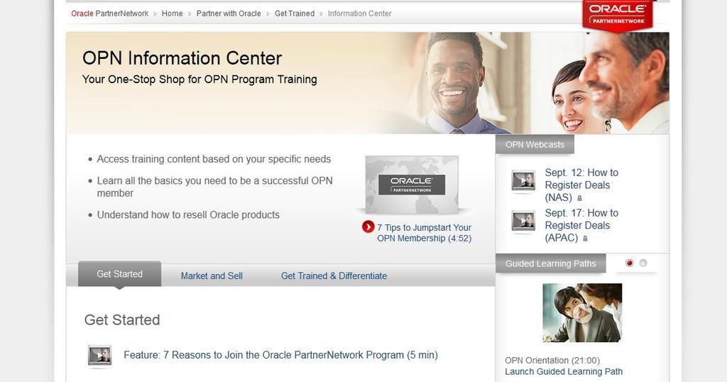 OPN Information Center oracle.