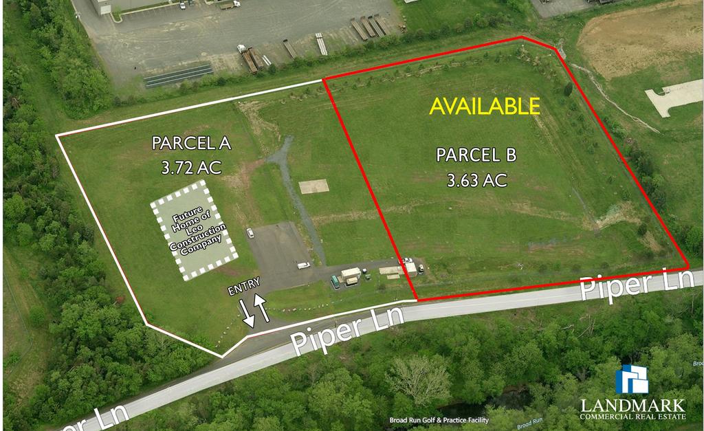 LEASE / BUILT-TO-SUIT FOR SALE Planned Development ENTRY CONTRACTOR S YARD & BLDG NEAR MANASSAS AIRPORT 10211 Piper Lane SALE: Developed Lot from $10.
