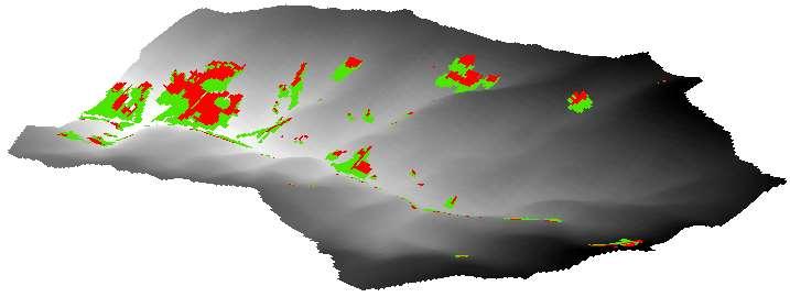 Landslide predictions Impacts on channel network landslide and