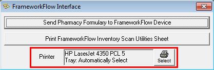 Inventory Scans Utilities Sheet The FrameworkFlow Inventory Utilities Sheet contains barcodes that can be scanned while using the Inventory Collector function.