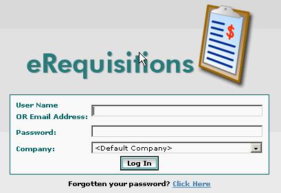 How to access and exit erequisitions There are two ways you can access the erequisitions, through your local LAN or through the Internet.
