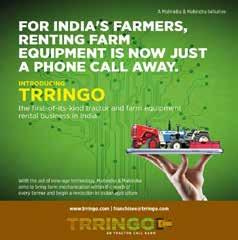 etc.) to the farmers who cannot make one time investment on expensive agricultural implements. 7.