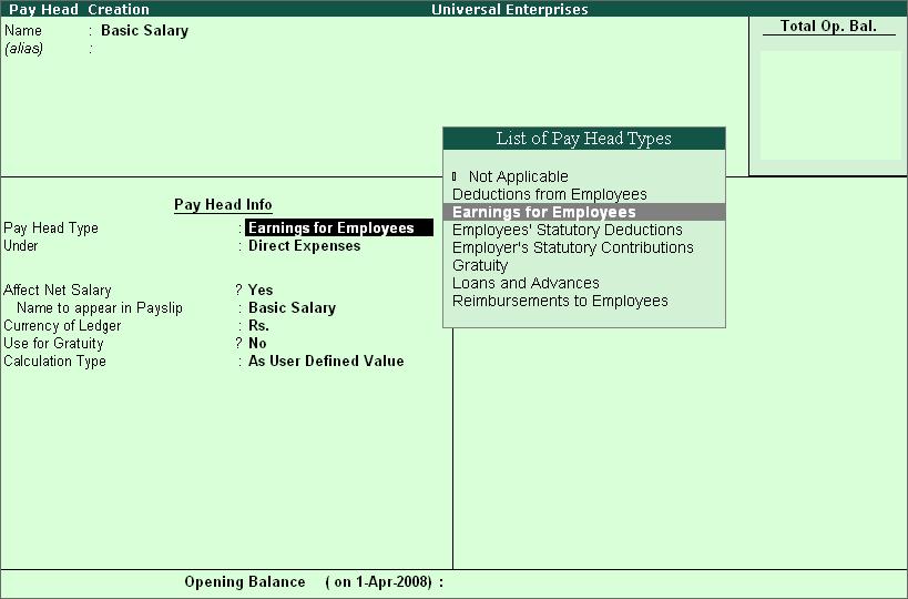 Payroll Compliance in Tally.ERP 9 Figure 8.