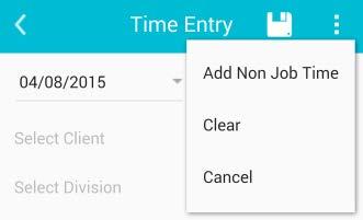 how to add Non Job Time: