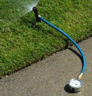 When pressure exceeds 45 psi, the sprinkler body should have a pressure