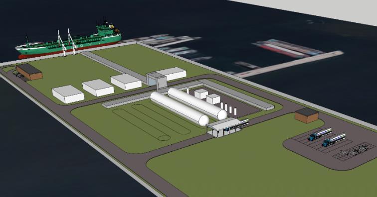 LNG TERMINAL CONSTANTA Pre-feasibility study and a preliminary design for a small-scale LNG terminal in the port of Constanta Location Port of Constanta LNG Bunkering Terminal location