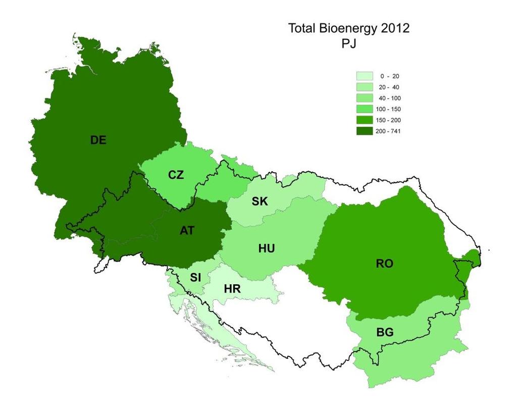 Current status of bioenergy in EU-DC's In 2012 bioenergy covered 64.