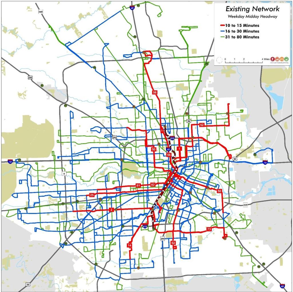 METRO s Current Network Red =